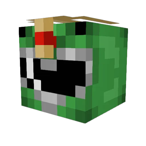 Drasergar Minecraft avatar head, 3D render