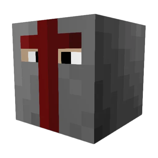 Drash Minecraft avatar head, 3D render
