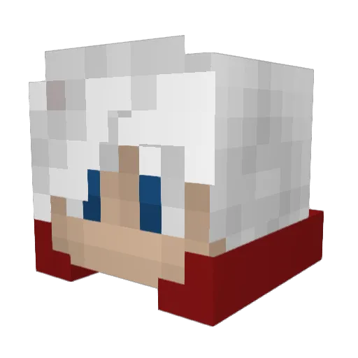 Drasil078 Minecraft avatar head, 3D render