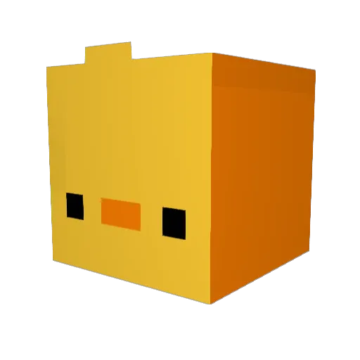 Draskan Minecraft avatar head, 3D render