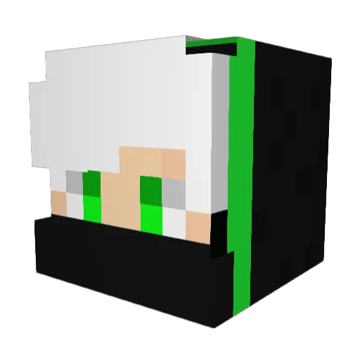 Drass500 Minecraft avatar head, 3D render