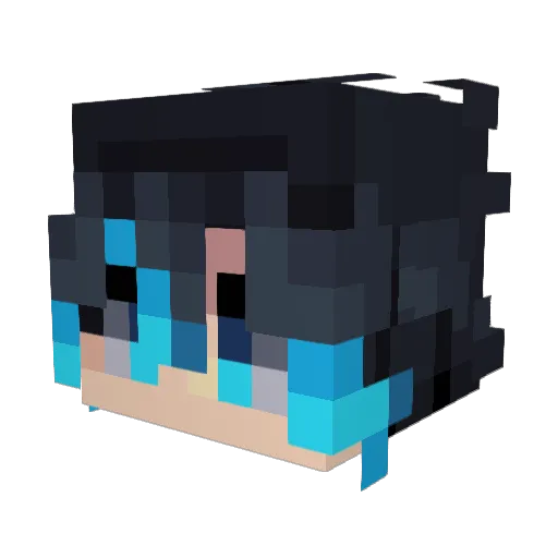 Drasyn Minecraft avatar head, 3D render