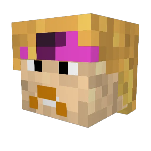 Drat31_ Minecraft avatar head, 3D render