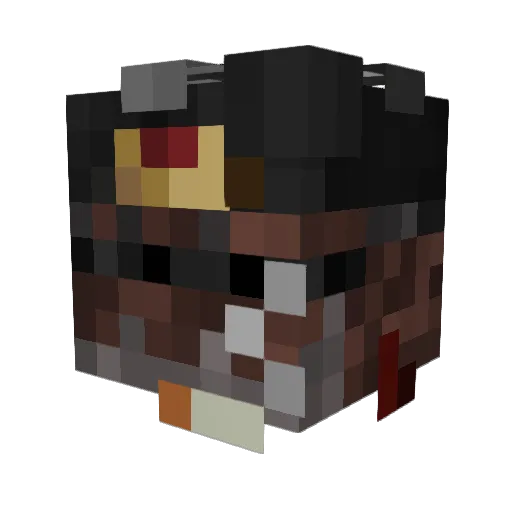 DratewkaCbr Minecraft avatar head, 3D render