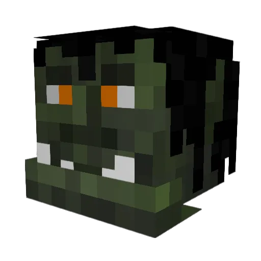 Draugmyrn Minecraft avatar head, 3D render