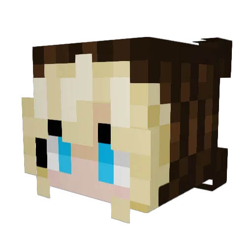 DrauxarHD Minecraft avatar head, 3D render