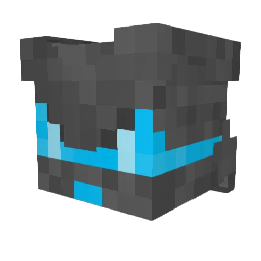 Dravarix Minecraft avatar head, 3D render