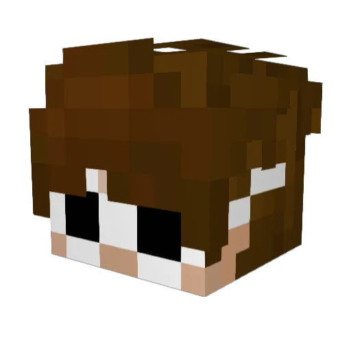 DraveNss Minecraft avatar head, 3D render