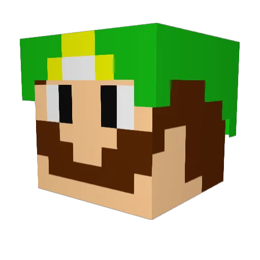 Draven655 Minecraft avatar head, 3D render