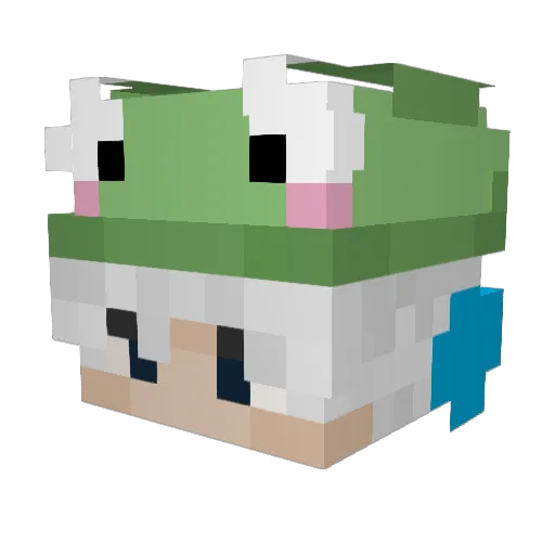 DravenBlo Minecraft avatar head, 3D render