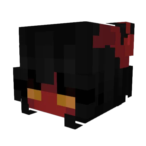 DravenDark Minecraft avatar head, 3D render