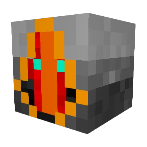 DrawdeOof Minecraft avatar head, 3D render