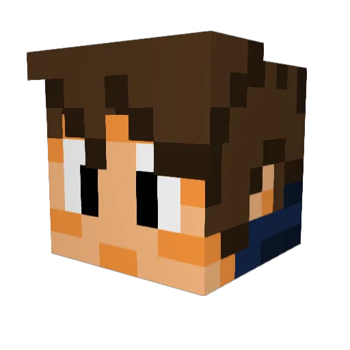 Drawer301 Minecraft avatar head, 3D render