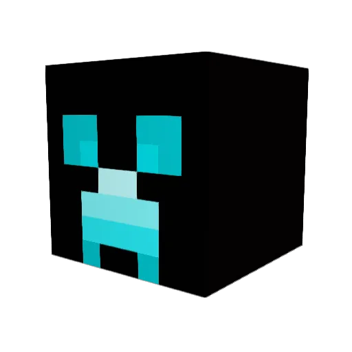 Drawfiber Minecraft avatar head, 3D render