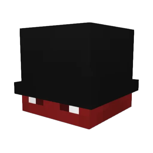 Drawing_outlaw Minecraft avatar head, 3D render