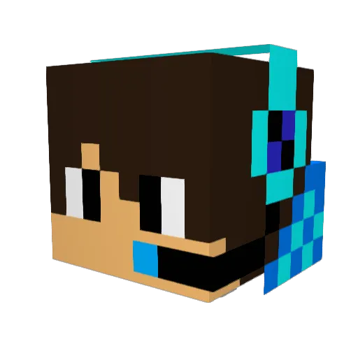 Drawingtntguy Minecraft avatar head, 3D render