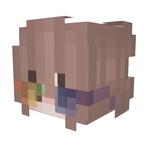 Drawka21 Minecraft avatar head, 3D render