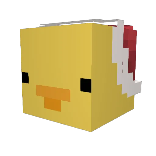 Drawl12 Minecraft avatar head, 3D render