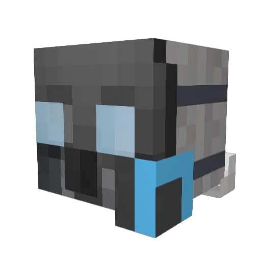 DrawnTheLORD Minecraft avatar head, 3D render