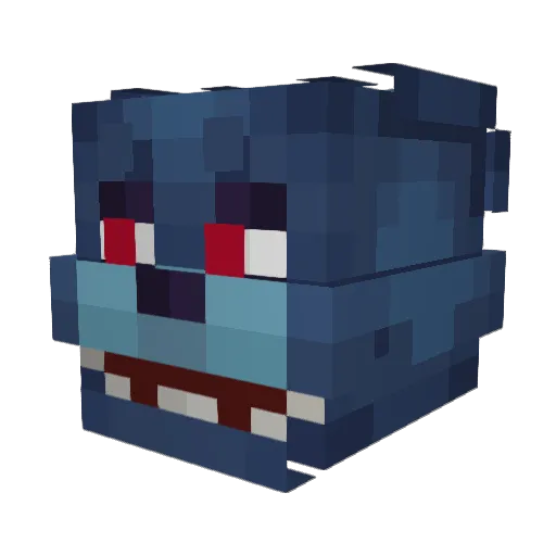 Drawniela Minecraft avatar head, 3D render