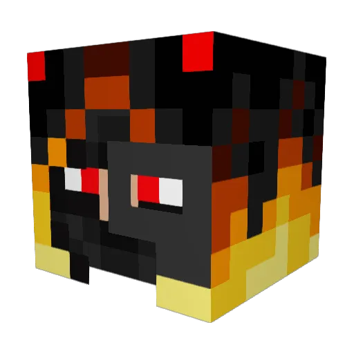 Drax63 Minecraft avatar head, 3D render