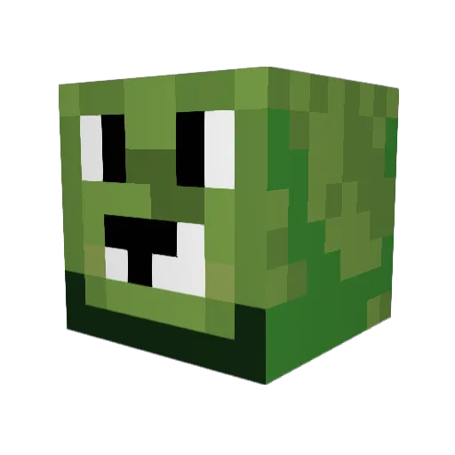 Drax7 Minecraft avatar head, 3D render