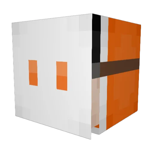 DraxF Minecraft avatar head, 3D render