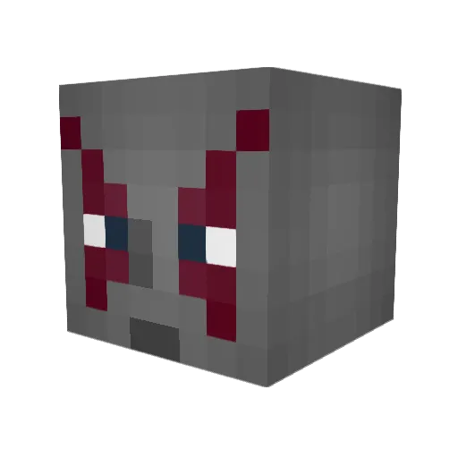 DraxGuardian Minecraft avatar head, 3D render