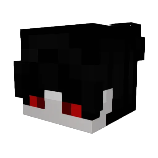 DraxVoid Minecraft avatar head, 3D render