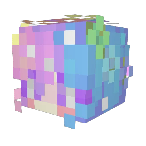 Draxian Minecraft avatar head, 3D render