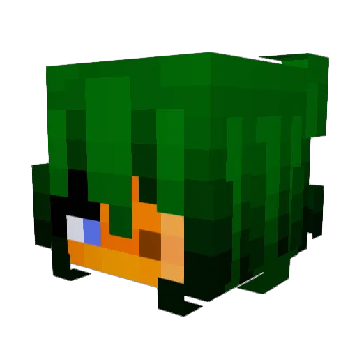 Draxintrus Minecraft avatar head, 3D render