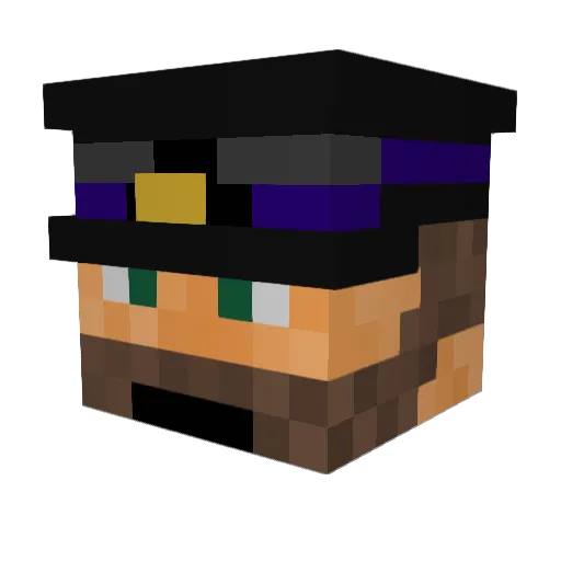 Draxis_Kandon Minecraft avatar head, 3D render