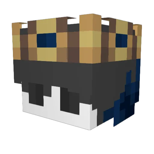 Draxnter Minecraft avatar head, 3D render