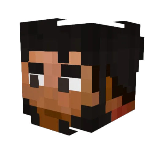 DraxonalYT Minecraft avatar head, 3D render