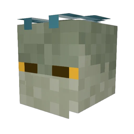Draxorus Minecraft avatar head, 3D render