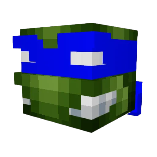 Draxton Minecraft avatar head, 3D render