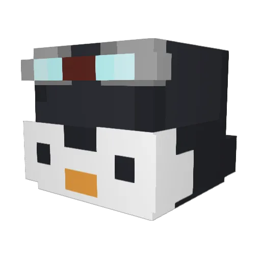 Draxyog Minecraft avatar head, 3D render
