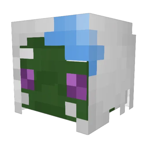 Draya777 Minecraft avatar head, 3D render