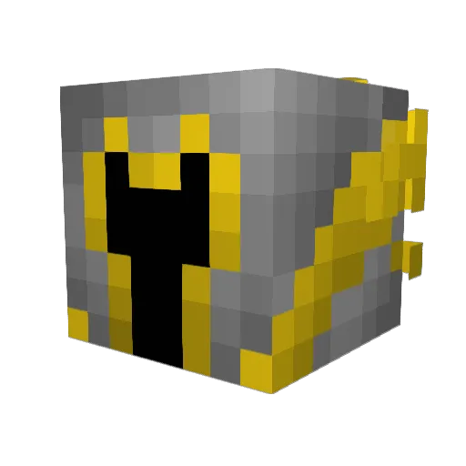 Draycon_YouTube Minecraft avatar head, 3D render