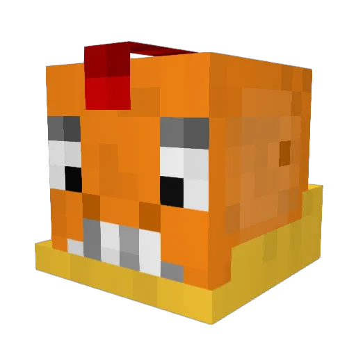 DraykaD Minecraft avatar head, 3D render