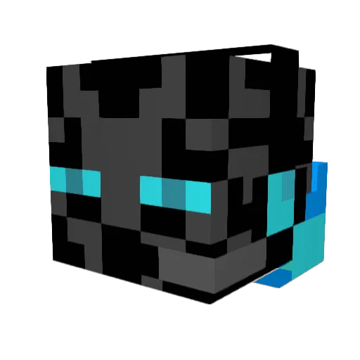 Drazah897 Minecraft avatar head, 3D render