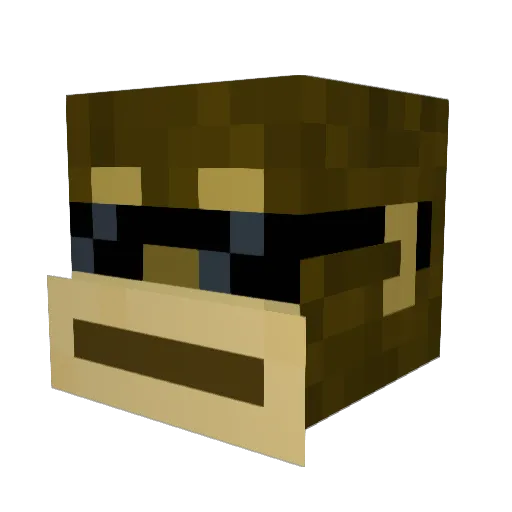 DrcRazyBD Minecraft avatar head, 3D render