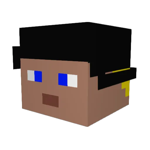 Drcheesman Minecraft avatar head, 3D render