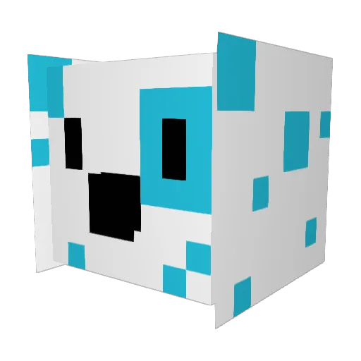 Drdalmation Minecraft avatar head, 3D render