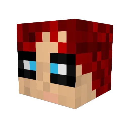 Drdestino Minecraft avatar head, 3D render