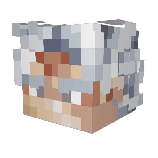 Drdondon Minecraft avatar head, 3D render