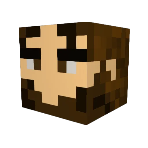 Drdus Minecraft avatar head, 3D render