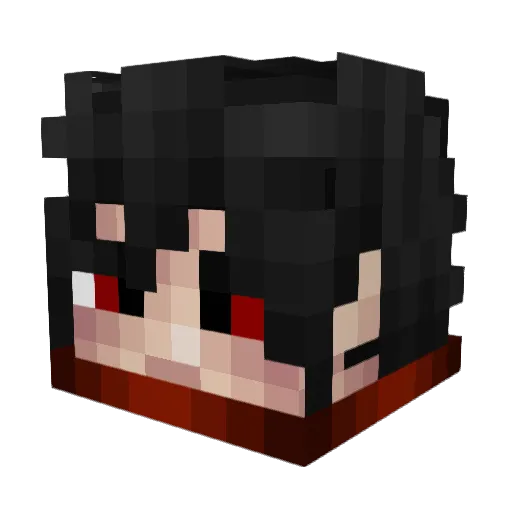 DreHaru Minecraft avatar head, 3D render