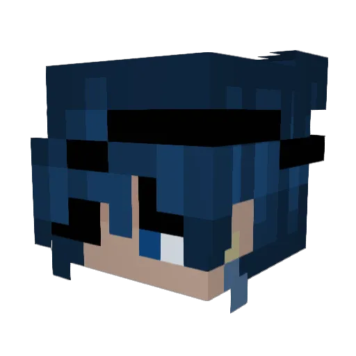 DreWzzyy Minecraft avatar head, 3D render