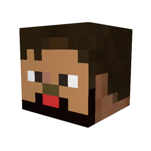 DreZica Minecraft avatar head, 3D render